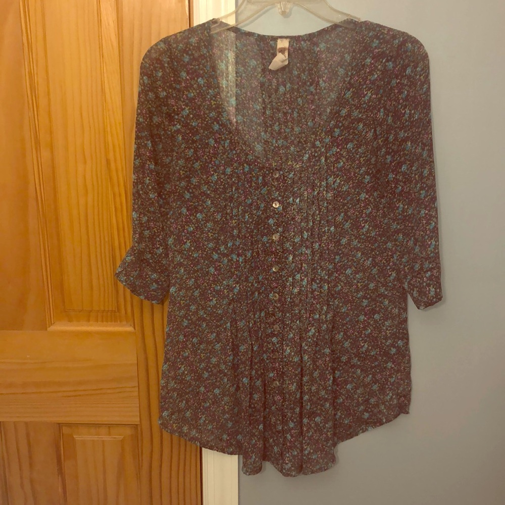 Floral Sheer Top